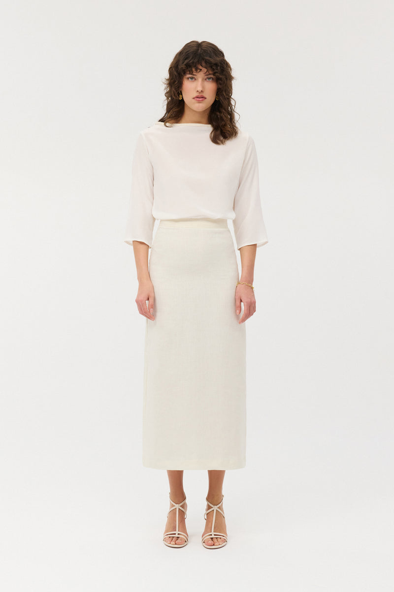 Penelope Linen Skirt
