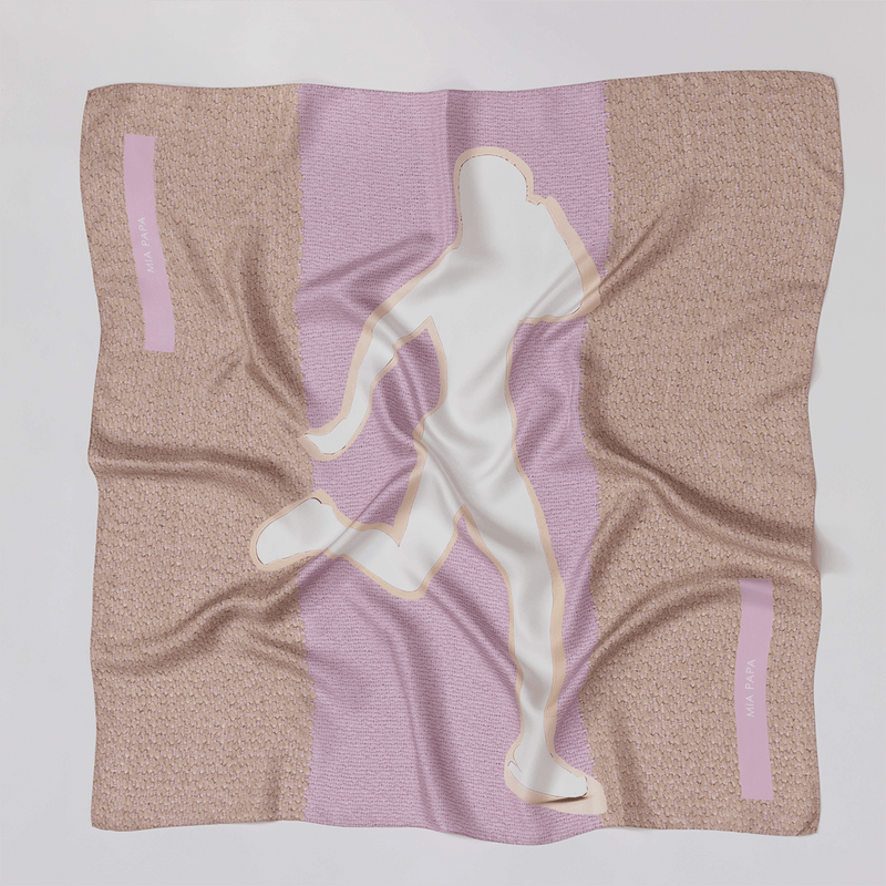 Haptic Pink Silk Scarf - Official MIA PAPA