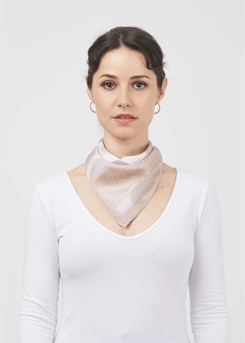 Haptic Pink Silk Scarf - Official MIA PAPA