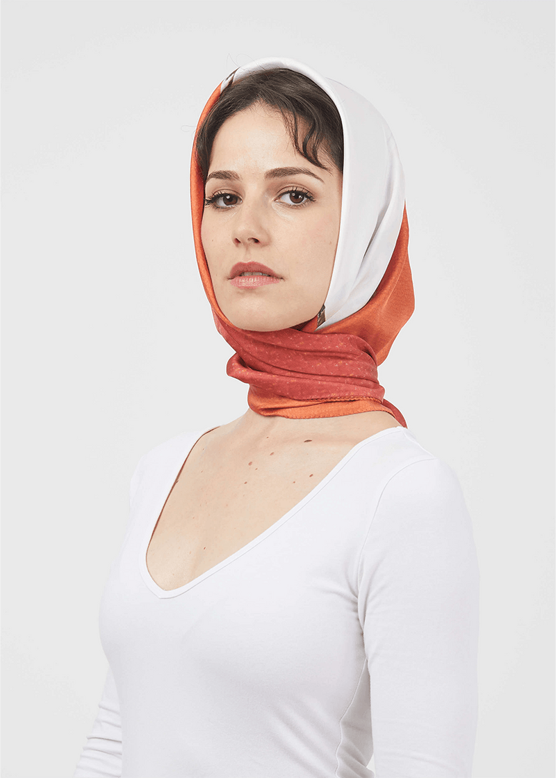 Haptic Red Silk Scarf - Official MIA PAPA
