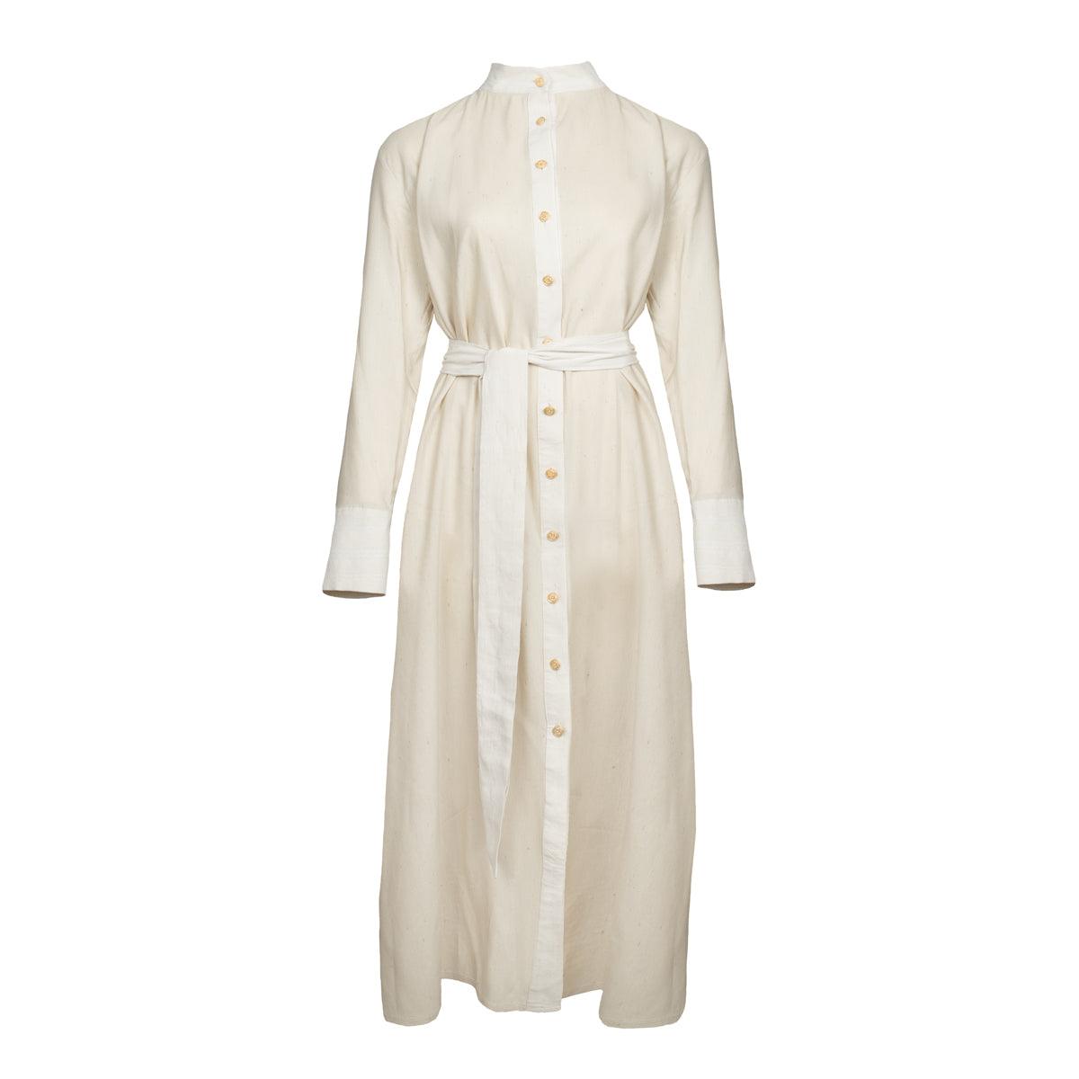 Olympia Peace Silk Shirt Dress – MIA PAPA