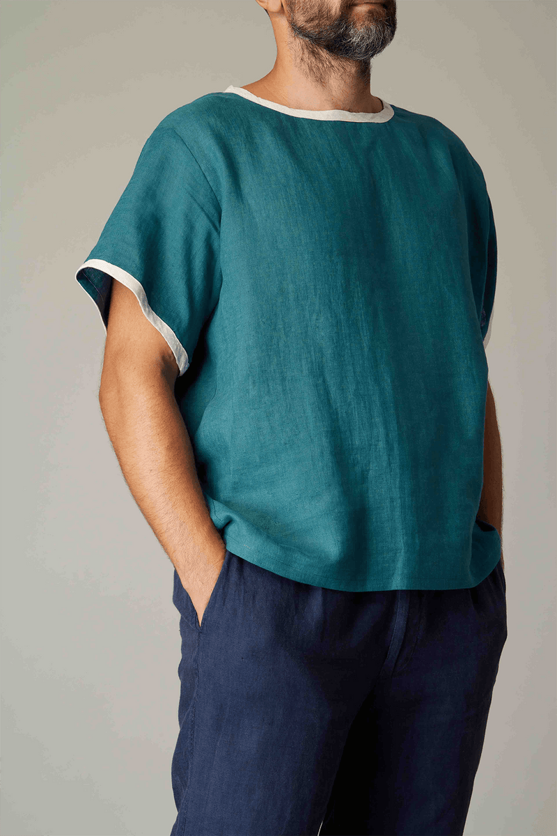 Philip linen & peace silk T-Shirt - Official MIA PAPA
