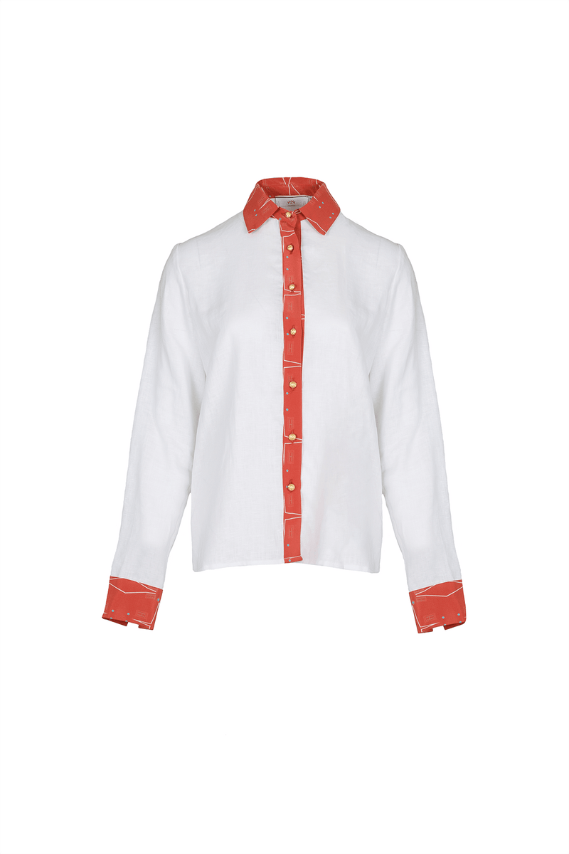 Philippa linen & silk shirt - Official MIA PAPA