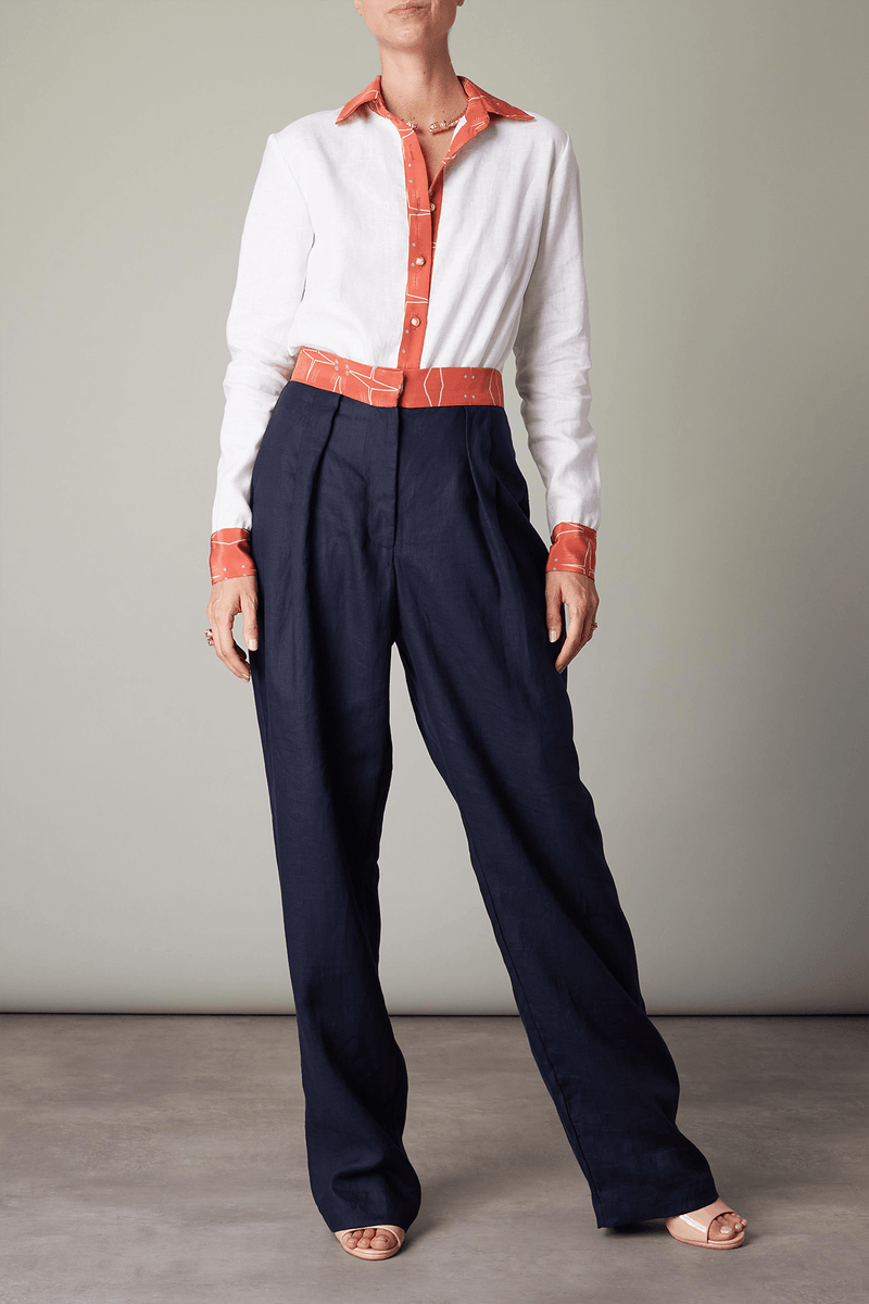 Philippa linen trousers - Official MIA PAPA