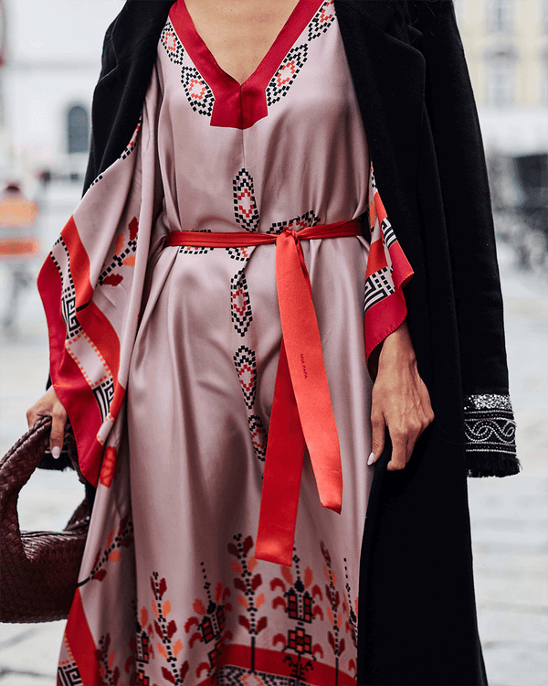 Circe Midi Silk Caftan - MIA PAPA