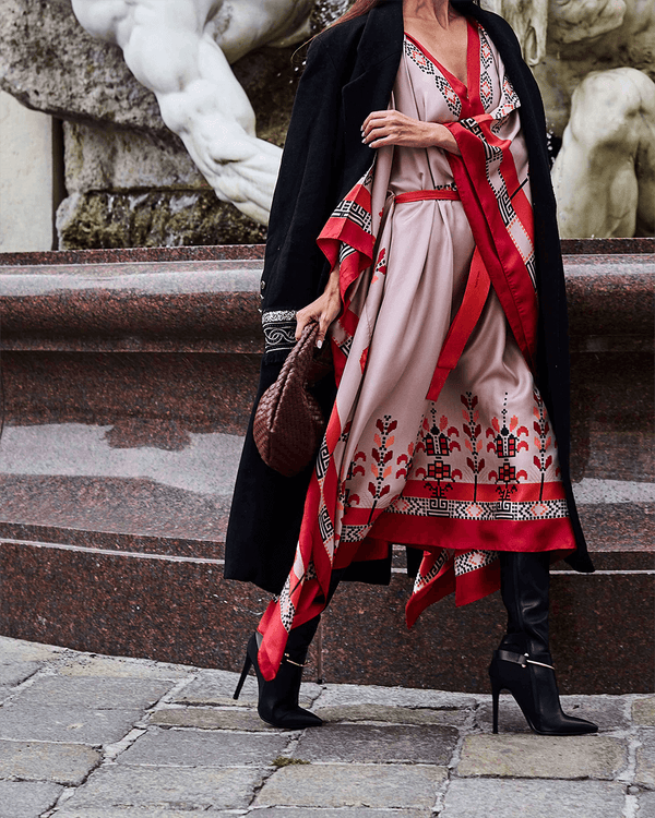 Circe Midi Silk Caftan - MIA PAPA