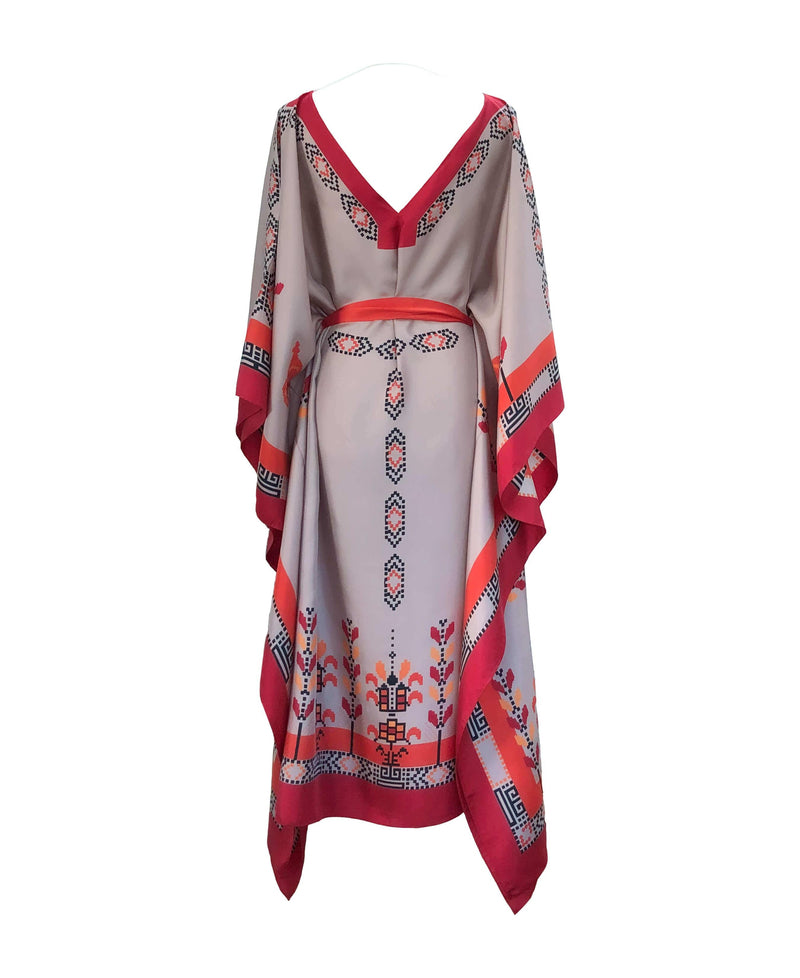 Circe Midi Silk Caftan - MIA PAPA