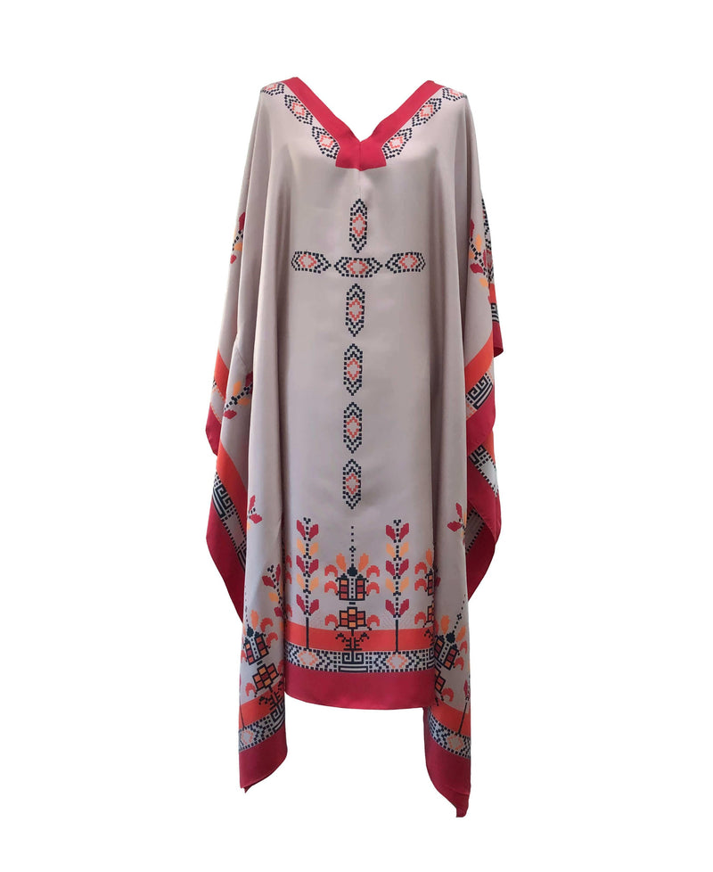 Circe Midi Silk Caftan - MIA PAPA