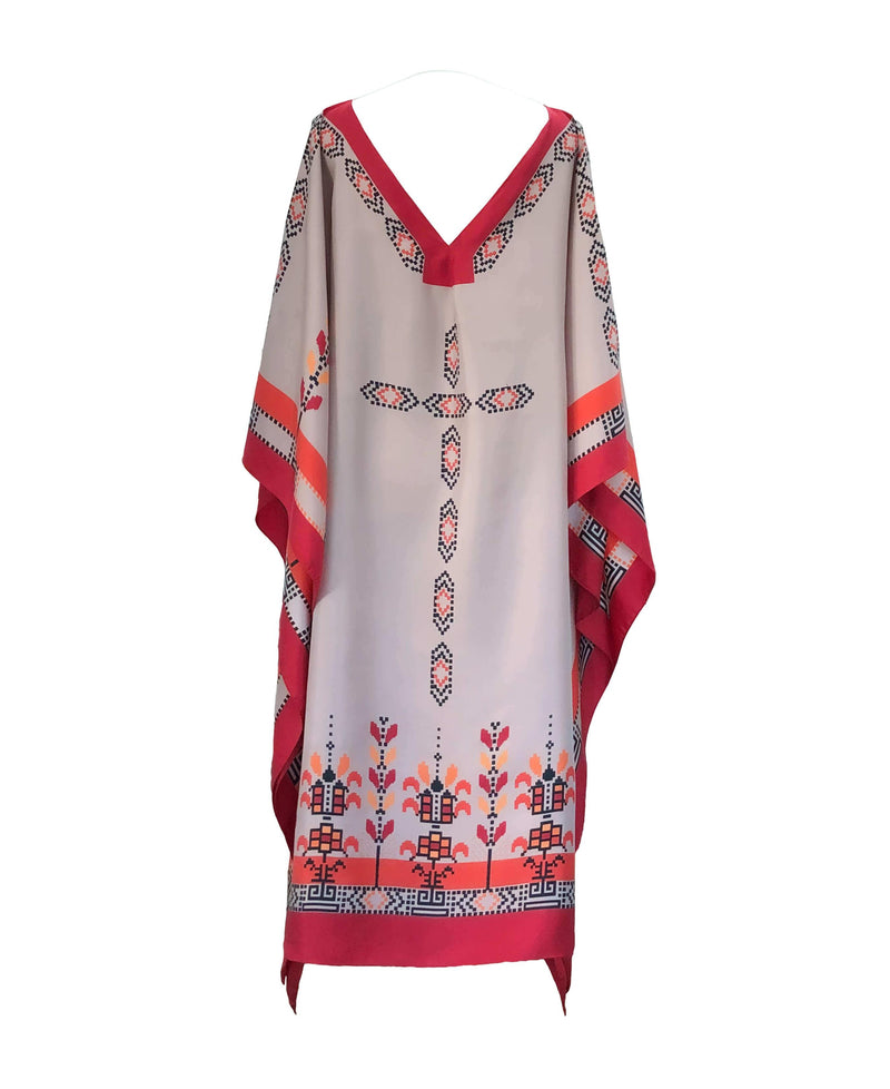 Circe Midi Silk Caftan - MIA PAPA